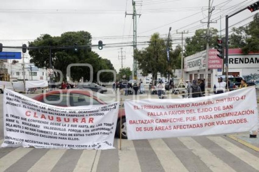 MANIFESTACIÓN EJIDATARIOS SAN BALTAZAR