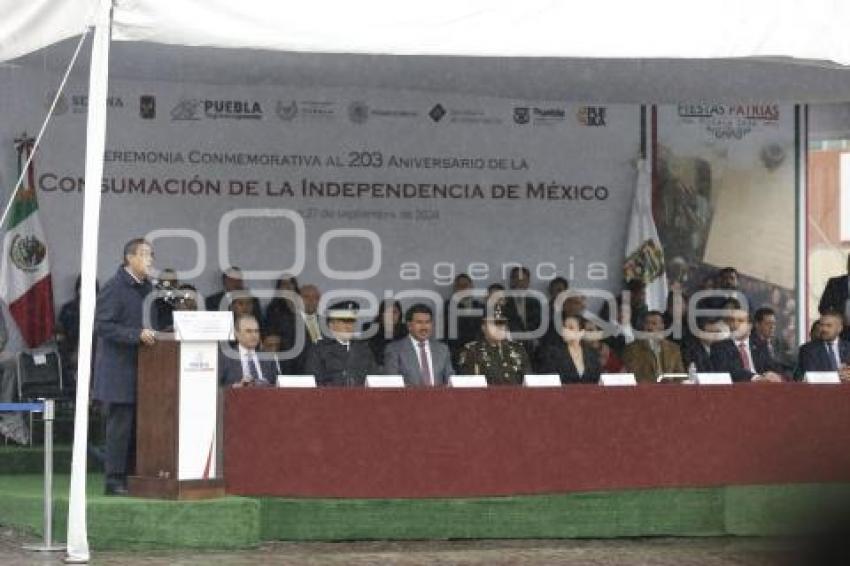 CEREMONIA CONSUMACIÓN INDEPENDENCIA