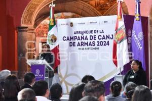TLAXCALA . CANJE DE ARMAS