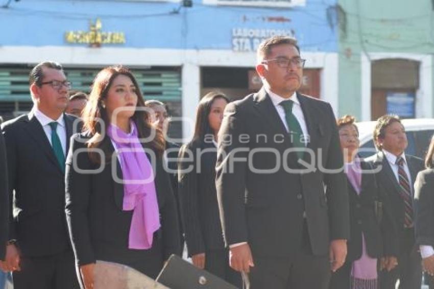 TLAXCALA . IZAMIENTO DE BANDERA