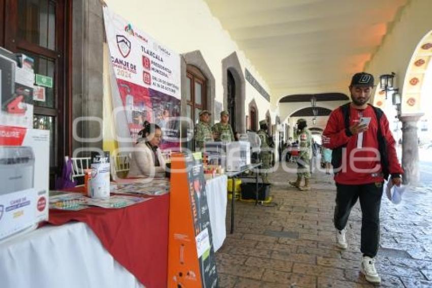 TLAXCALA . CANJE DE ARMAS