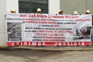 TEXMELUCAN . PROTESTA CASA DE JUSTICIA
