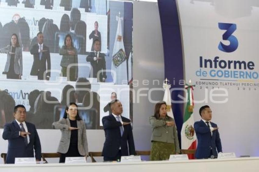 SAN ANDRÉS CHOLULA . TERCER INFORME