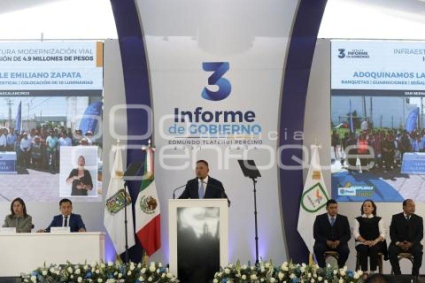SAN ANDRÉS CHOLULA . TERCER INFORME