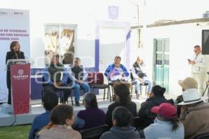 TLAXCALA . ENTREGA CUARTOS DORMITORIOS