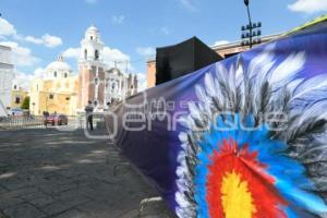 TLAXCALA . PREPARATIVOS TIRO CON ARCO