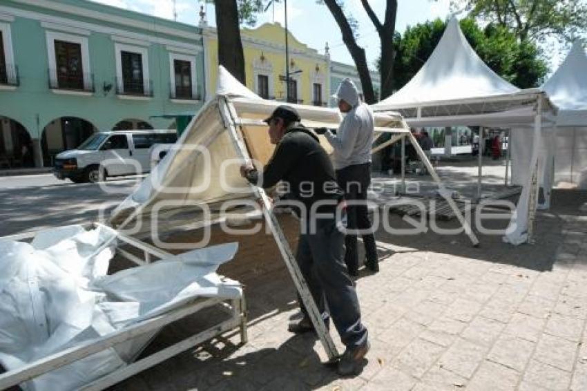 TLAXCALA . PREPARATIVOS TIRO CON ARCO