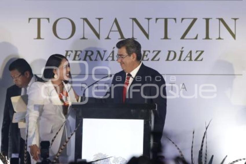 TOMA DE PROTESTA . TONANTZIN FERNÁNDEZ