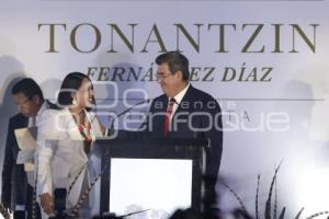 TOMA DE PROTESTA . TONANTZIN FERNÁNDEZ