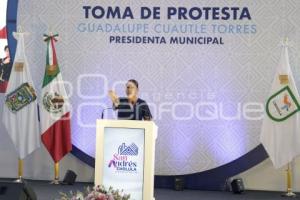 TOMA DE PROTESTA . GUADALUPE CUAUTLE
