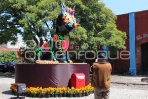 ATLIXCO . OFRENDA CARTONERÍA