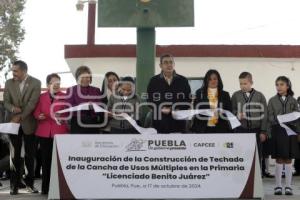 GOBIERNO ESTATAL . ENTREGA TECHADO