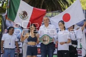 GABRIELA LA BONITA VS TOMOKO OKUDA . PESAJE