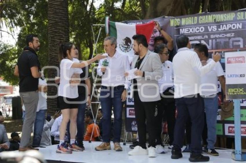GABRIELA LA BONITA VS TOMOKO OKUDA . PESAJE