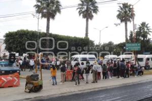 TEXMELUCAN . MANIFESTACIÓN TRANSPORTISTAS