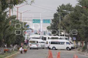 TEXMELUCAN . MANIFESTACIÓN TRANSPORTISTAS