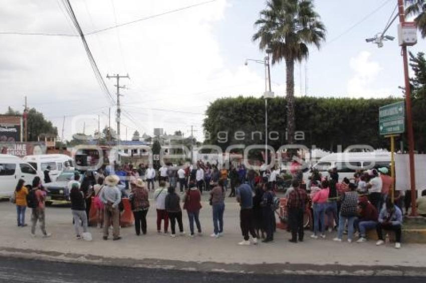 TEXMELUCAN . MANIFESTACIÓN TRANSPORTISTAS