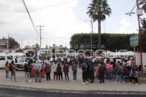 TEXMELUCAN . MANIFESTACIÓN TRANSPORTISTAS