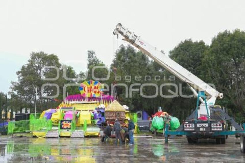 TLAXCALA . PREPARATIVOS FERIA TLAXCALA
