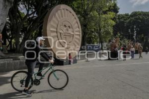 SENDERO AL MICTLAN . ESCULTURAS