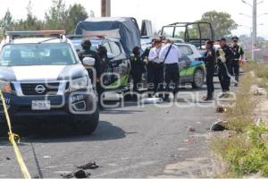 SEGURIDAD . MUJER BALEADA