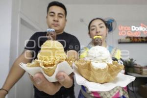 DÍA DE MUERTOS . HELADO DE HOJALDRA