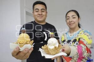 DÍA DE MUERTOS . HELADO DE HOJALDRA