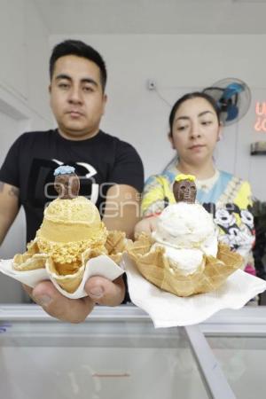 DÍA DE MUERTOS . HELADO DE HOJALDRA