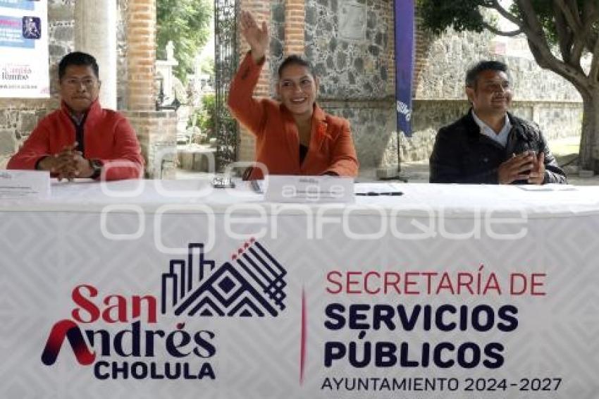 SAN ANDRÉS CHOLULA . DIGNIFICACIÓN PANTEONES