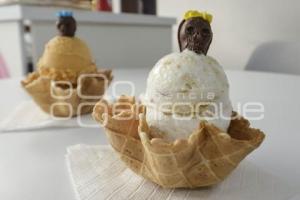 DÍA DE MUERTOS . HELADO DE HOJALDRA