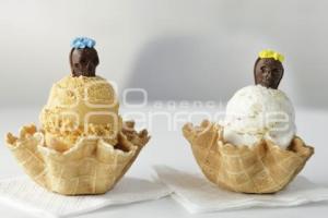 DÍA DE MUERTOS . HELADO DE HOJALDRA