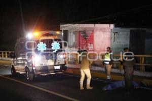 TLAXCALA . CICLISTA ATROPELLADO