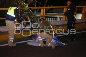 TLAXCALA . CICLISTA ATROPELLADO