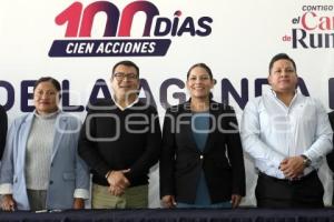 SAN ANDRÉS CHOLULA . AGENDA 100 DÍAS