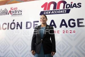SAN ANDRÉS CHOLULA . AGENDA 100 DÍAS