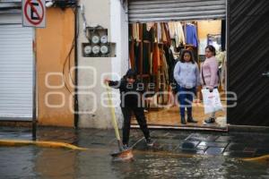 TLAXCALA . CALLES INUNDADAS