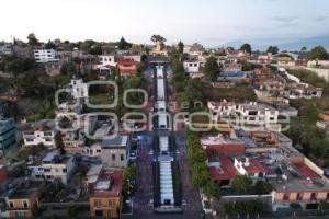 TLAXCALA . ESCALINATAS LOS HÉROES