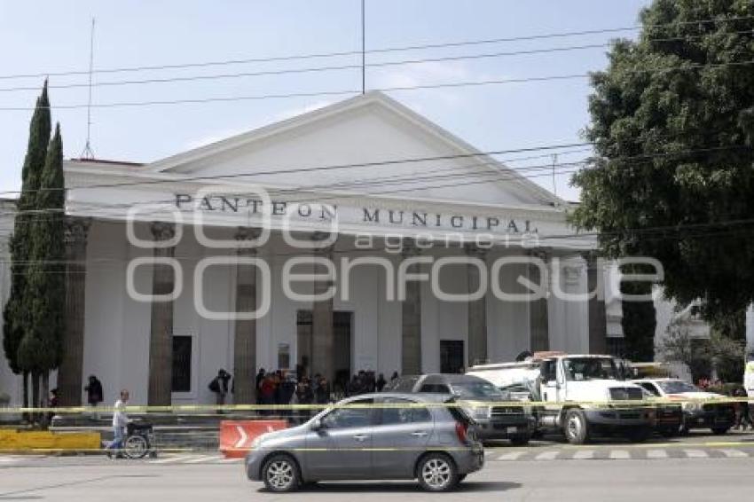 PANTEÓN MUNICIPAL . OPERATIVO VIAL
