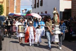 TLAXCALA . PROCESIÓN CATÓLICOS