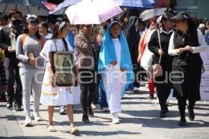 TLAXCALA . PROCESIÓN CATÓLICOS