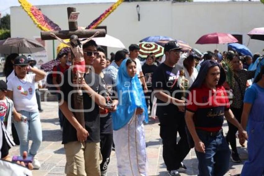 TLAXCALA . PROCESIÓN CATÓLICOS