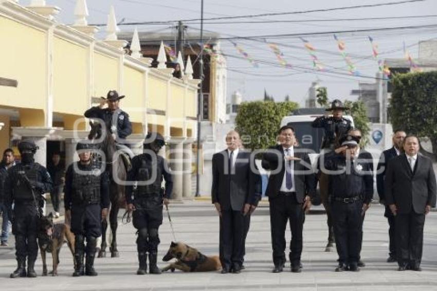 SAN ANDRÉS CHOLULA . CEREMONIA CÍVICA