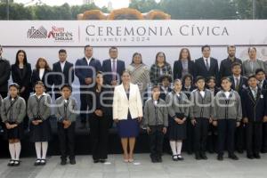 SAN ANDRÉS CHOLULA . CEREMONIA CÍVICA