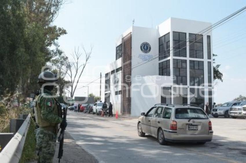 TLAXCALA . FISCALÍA COMBATE DE VEHÍCULOS