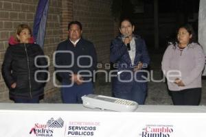 SAN ANDRÉS CHOLULA . ALUMBRADO PÚBLICO