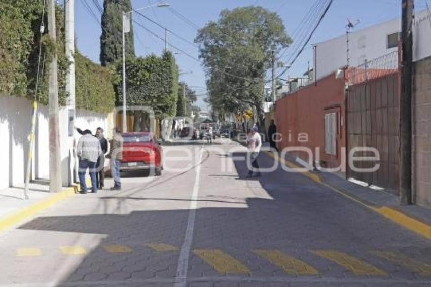 SAN ANDRÉS CHOLULA . ENTREGA PAVIMENTACIÓN