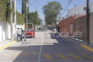 SAN ANDRÉS CHOLULA . ENTREGA PAVIMENTACIÓN