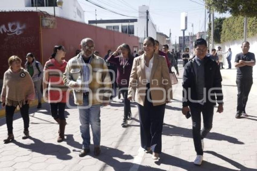 SAN ANDRÉS CHOLULA . ENTREGA PAVIMENTACIÓN