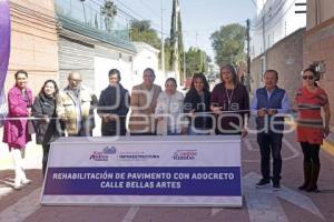 SAN ANDRÉS CHOLULA . ENTREGA PAVIMENTACIÓN