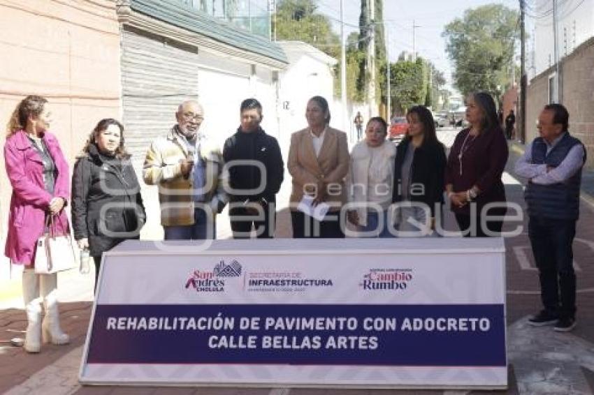SAN ANDRÉS CHOLULA . ENTREGA PAVIMENTACIÓN